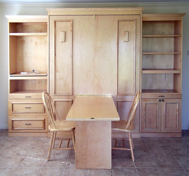desk-wallbed Hide-away Murphy bed