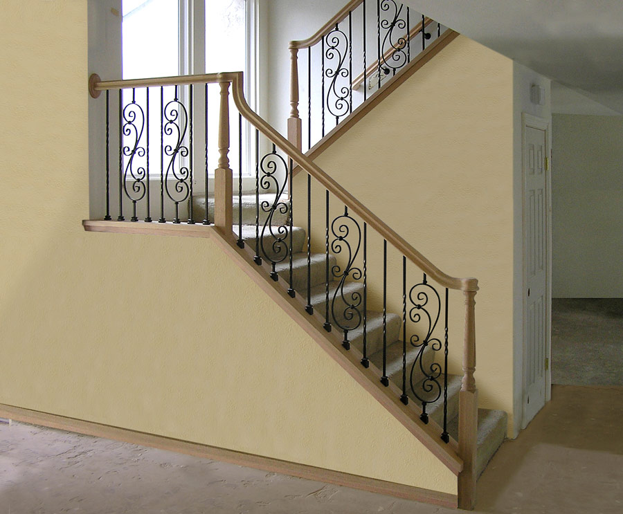 Closed-two-stringer-stair