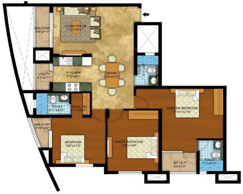 3 bed apartment in Kolte Patil Mirabilis