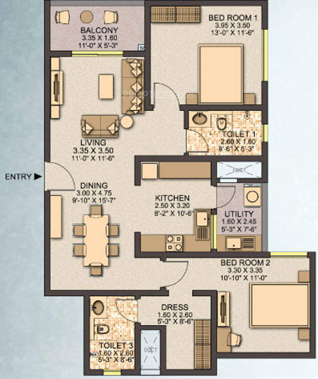 sobha-sobha-city-floor-plan-2bhk